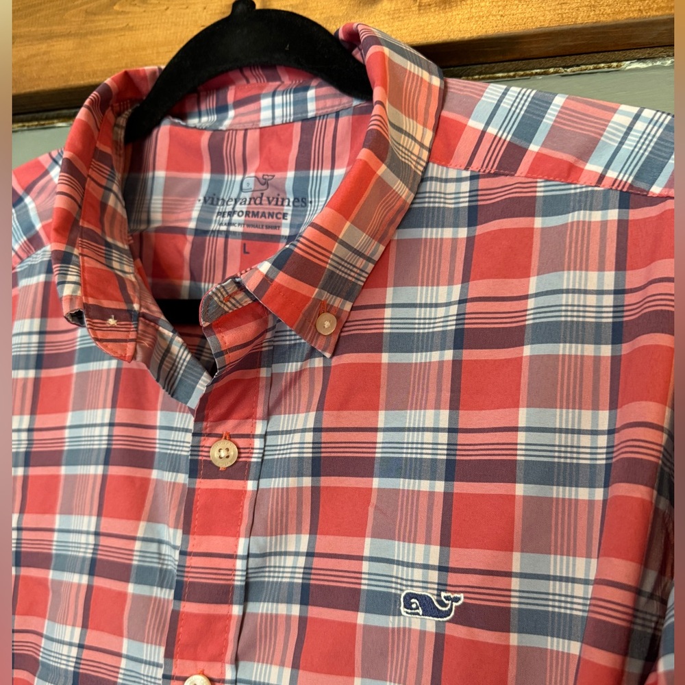 Vineyard Vines Performance Classic Fit Tucker Shirt Men's L Long Sleeve